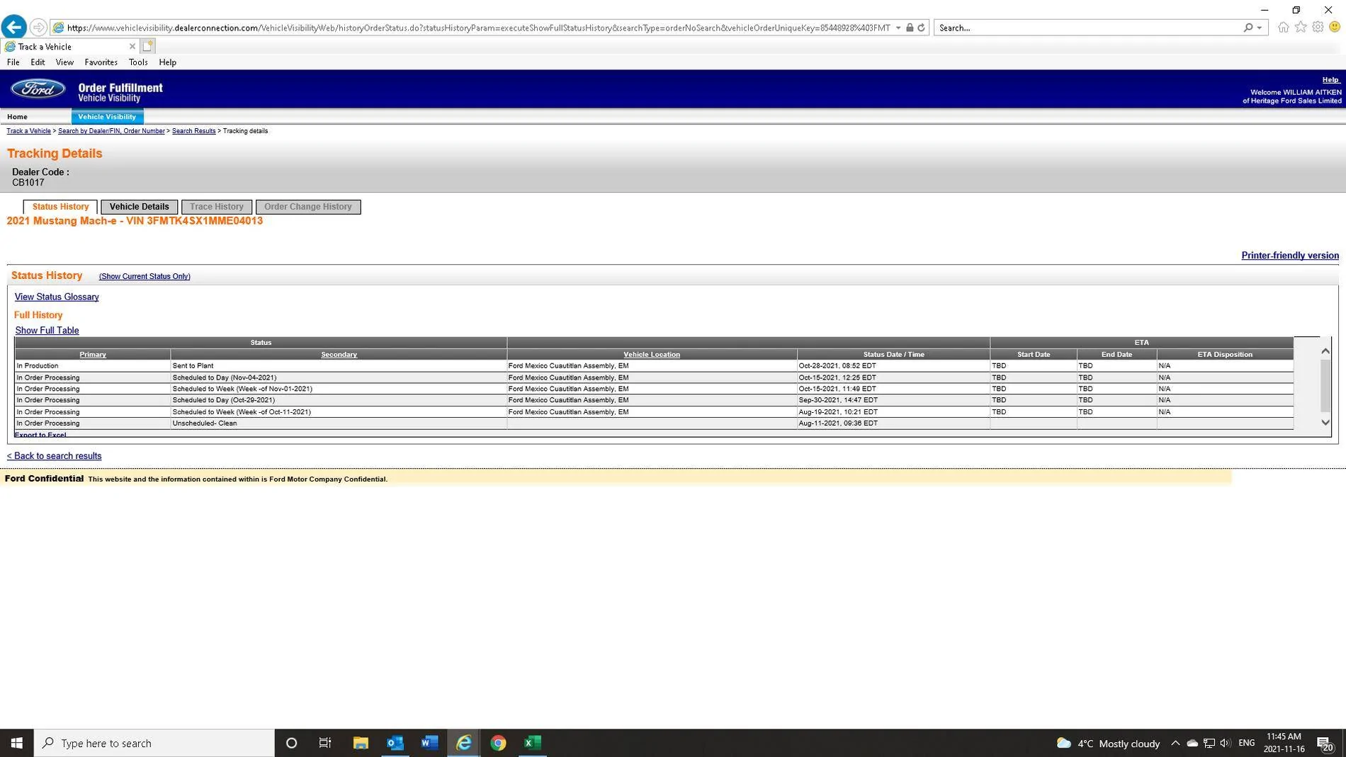 Ford Mustang Mach-E Help with Tracking 1637093542541