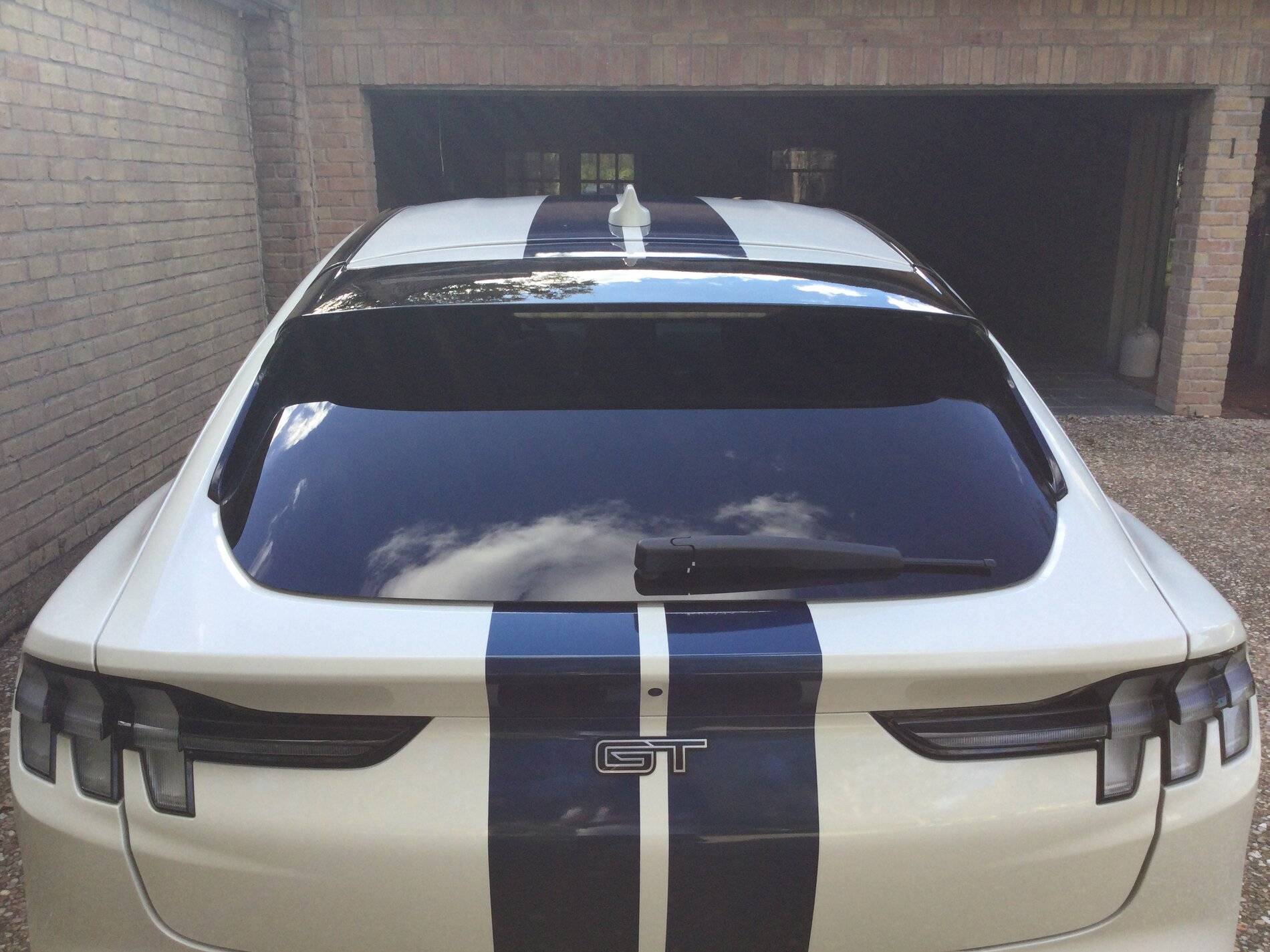 Ford Mustang Mach-E GTPE racing stripes and XPEL PPF applied 77F71502-408F-4A4B-ADA5-9ED568EFB1D4