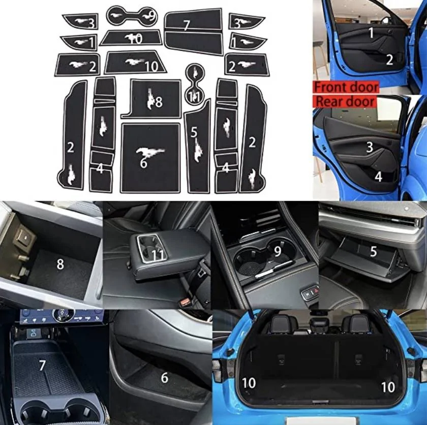 Ford Mustang Mach-E About the 18 pcs cup holder insert 781637206794_.pic_hd