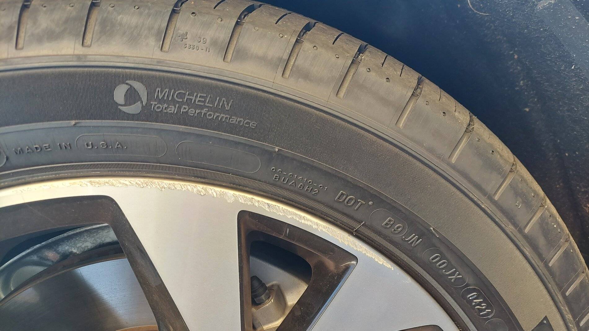 Ford Mustang Mach-E Rim Curb Rash - repair or replace? Rim Curb Rash (1)