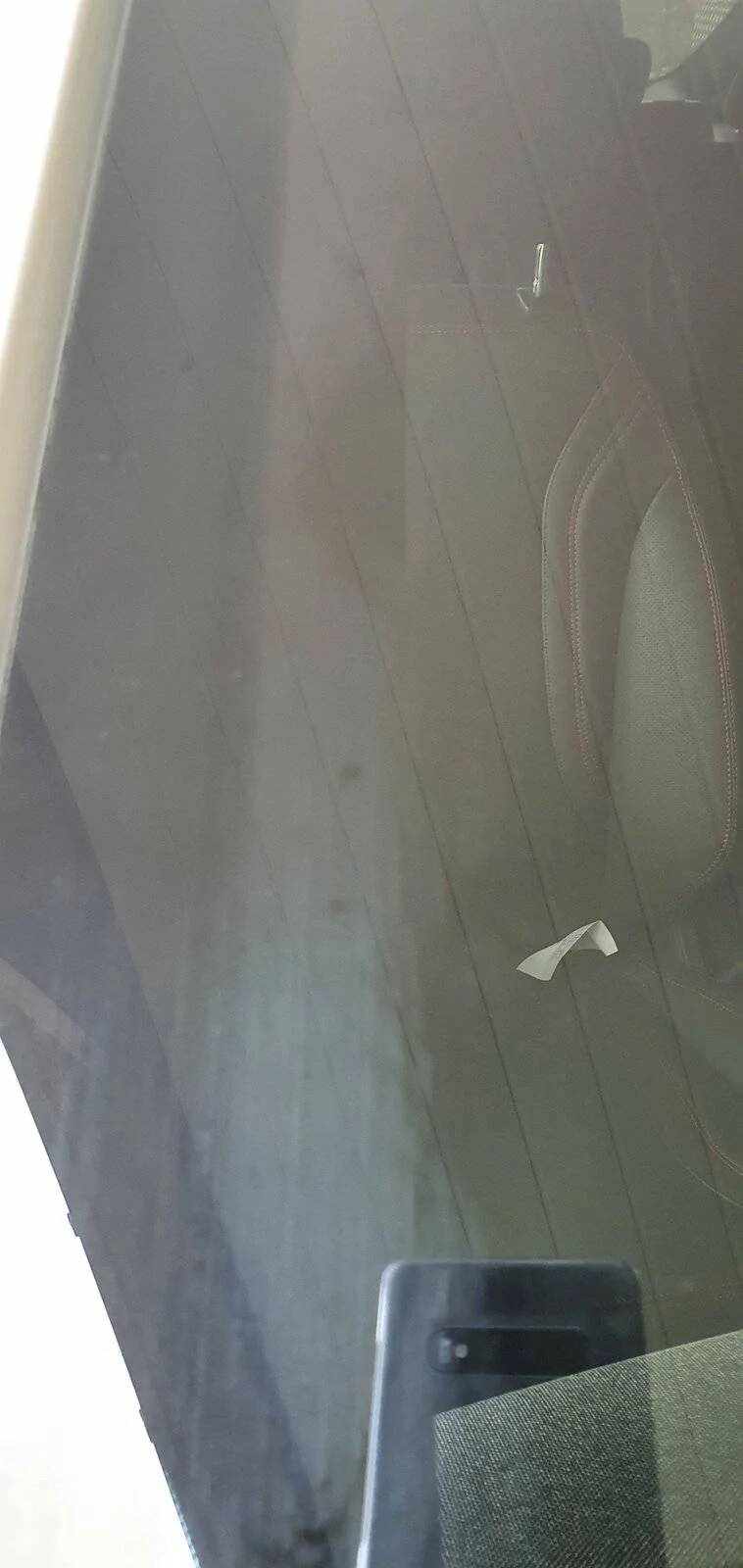 Ford Mustang Mach-E Windshield ready for scrap after polishing glass1