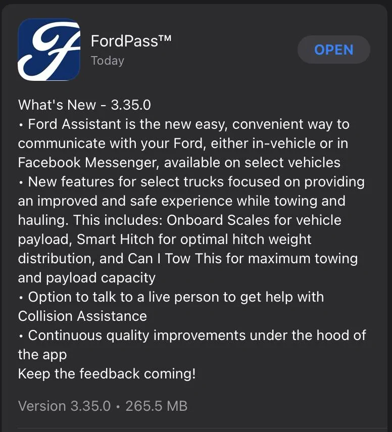 Ford Mustang Mach-E FordPass 3.35.0 Released E23C63A3-E494-4904-978F-F5B4EB2EC20D