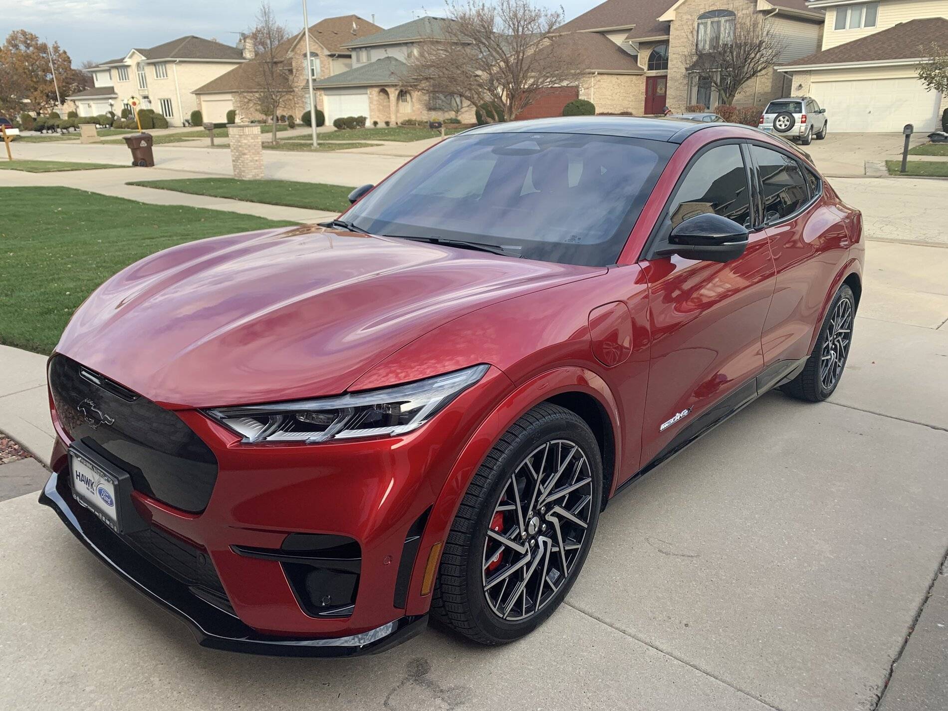 Ford Mustang Mach-E 2021 Mach E GT Rapid Red with the ?s 8D6DA12A-108F-4957-8157-FBFA26C572B8