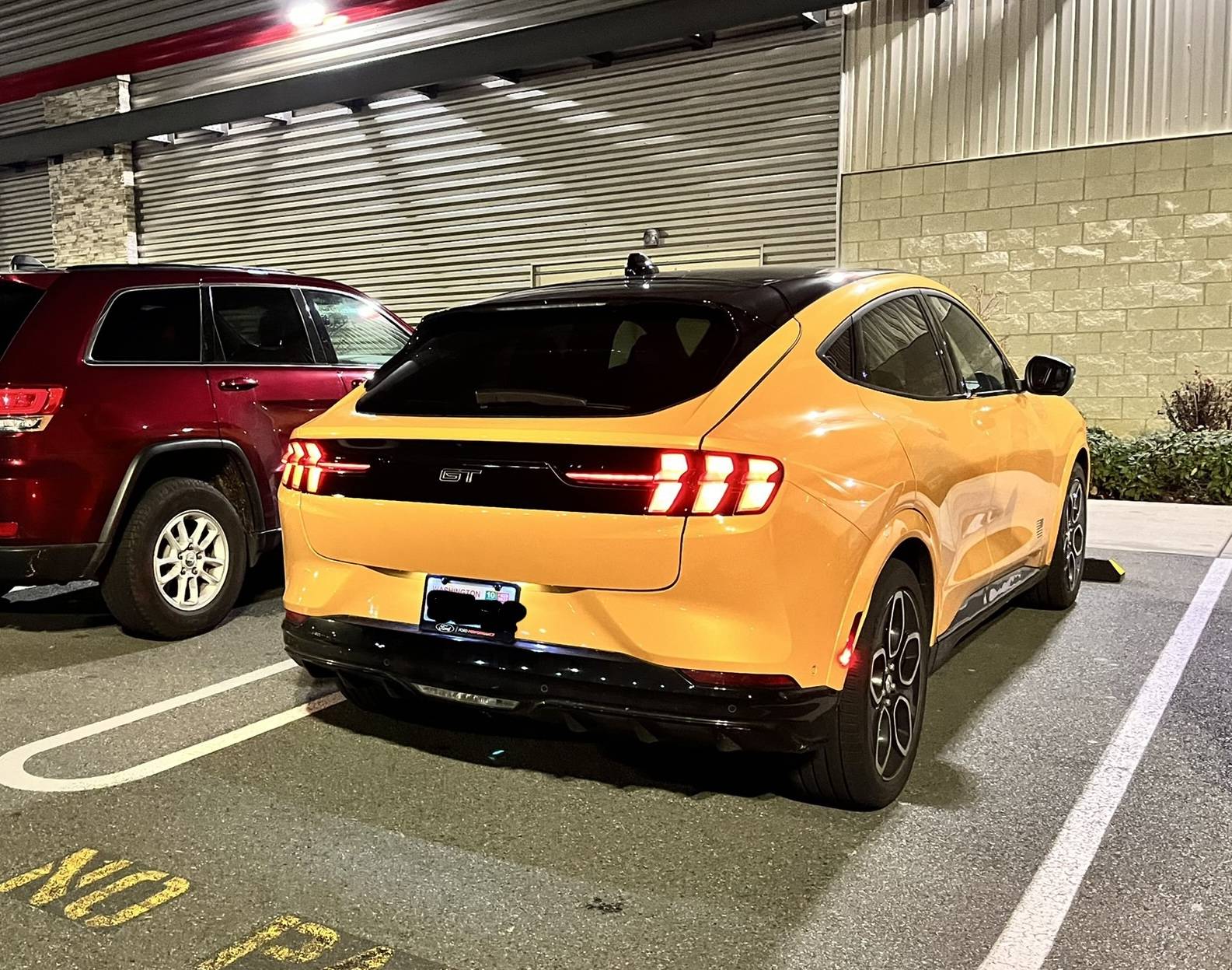 Ford Mustang Mach-E Added a black bar / blackout wrap to tail rear and waiting for spoiler FDC698C2-9A06-4C27-9BC5-4B653B58E3A0