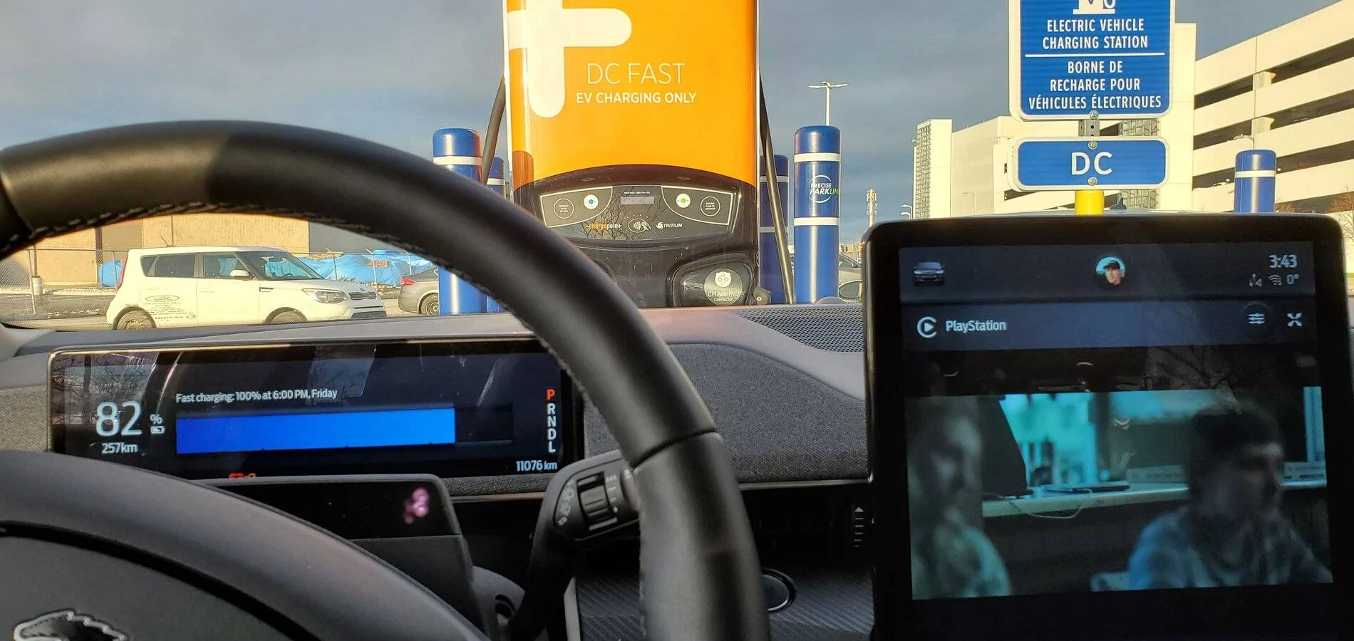 Ford Mustang Mach-E Fast Charging While It's Cold Outside 20211126_154307