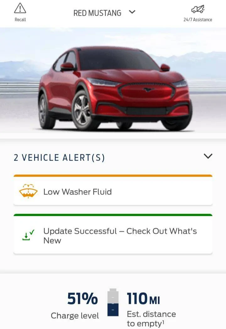 Ford Mustang Mach-E Low Washer Fluid! Screenshot_20211127-072036
