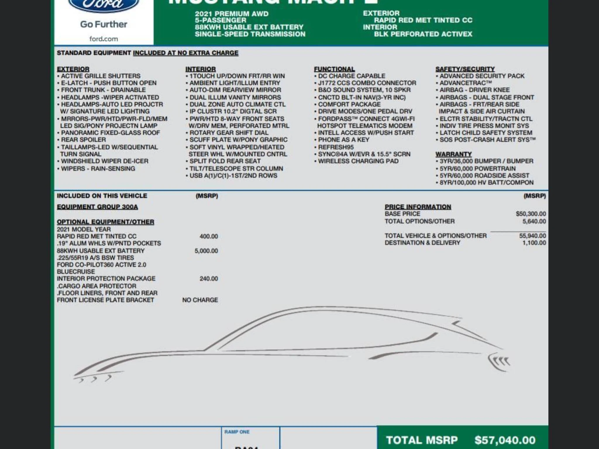Ford Mustang Mach-E Secret price increase? $600 increase Premium ER AWD built in July vs August? Delivered in October vs November….. 1B6B5351-1C0E-4CC9-A81C-C9F5A3187613