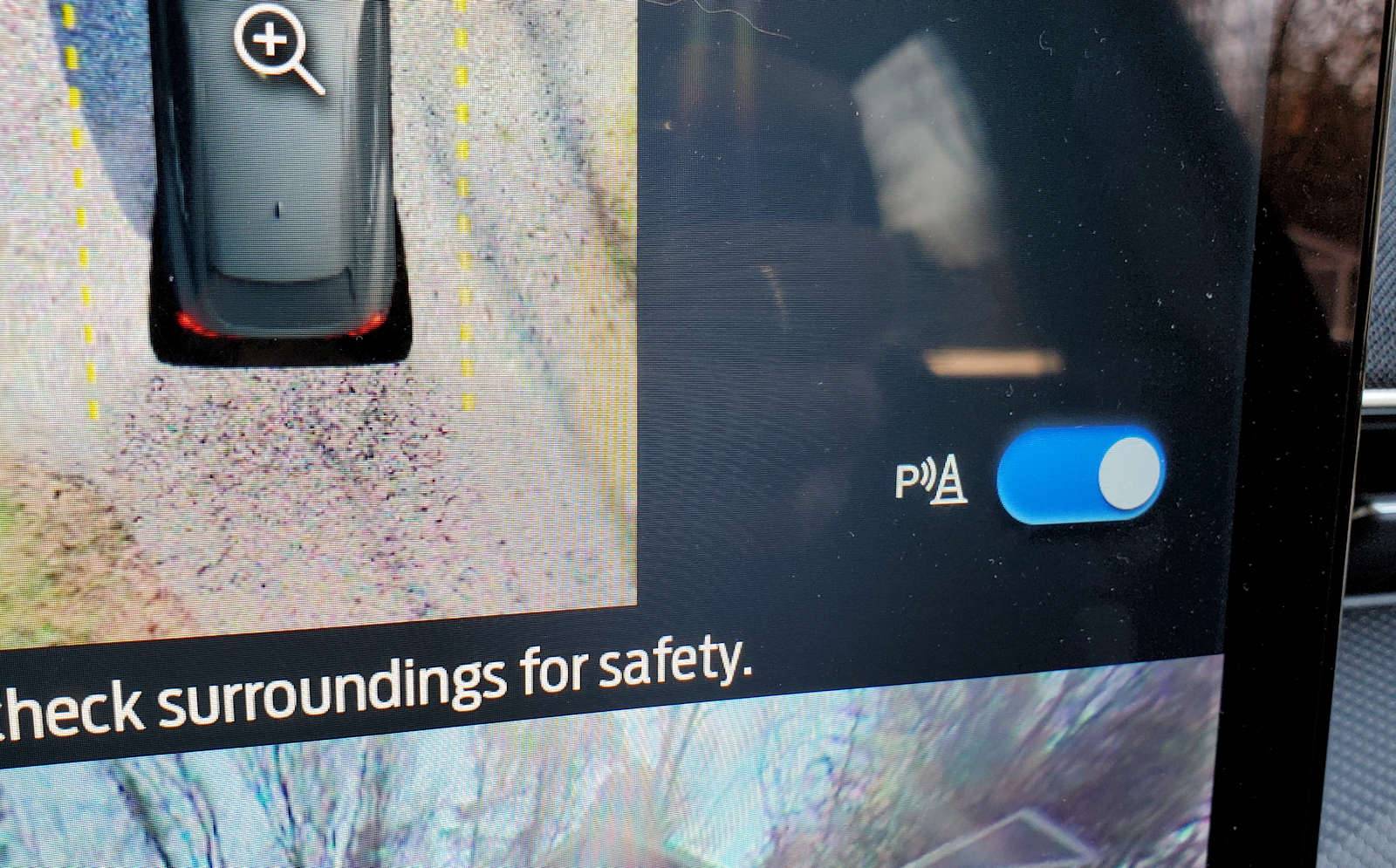 Ford Mustang Mach-E What's this on the reverse camera screen? symbol on reverse screen 2