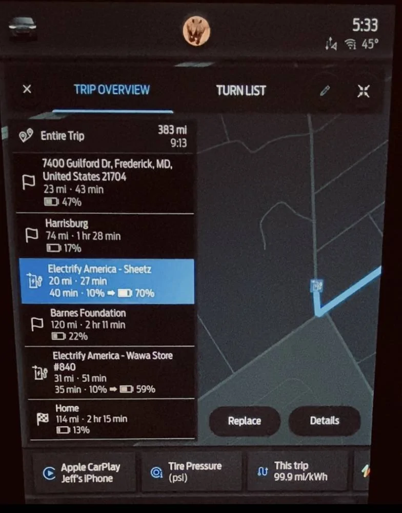 Ford Mustang Mach-E Waypoint Trip Planning 1639030741748