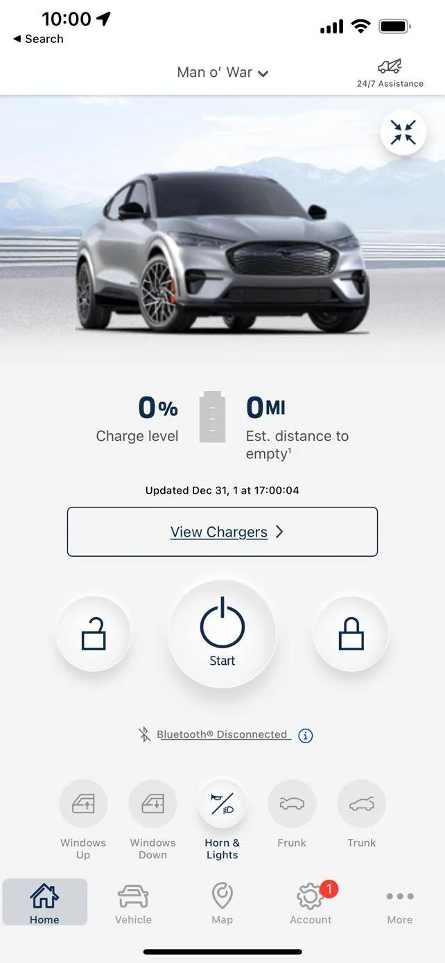 Ford Mustang Mach-E What happened to the battery percentage in fordpass app? FP Ooops