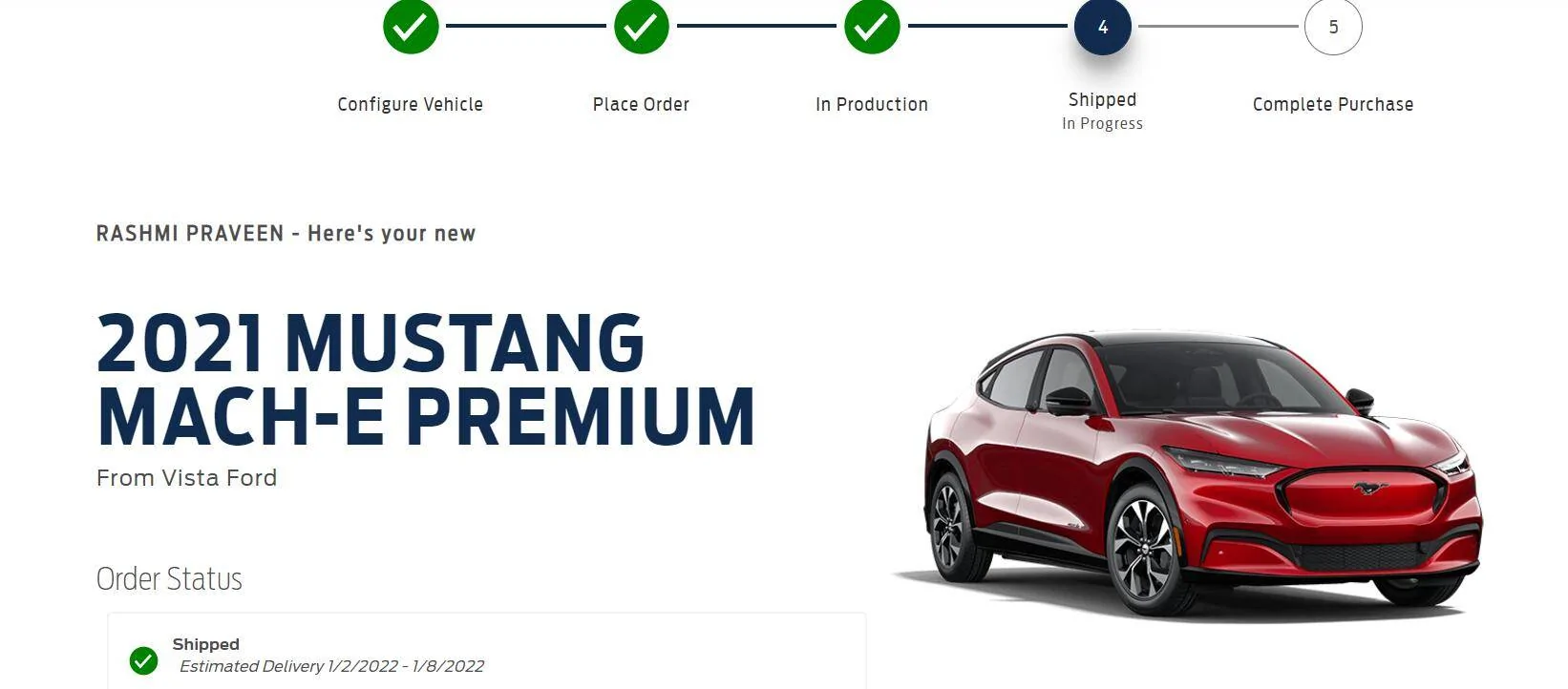 Ford Mustang Mach-E Submitted Orders Tracking List and Stats [Enter Yours] 1639143347549