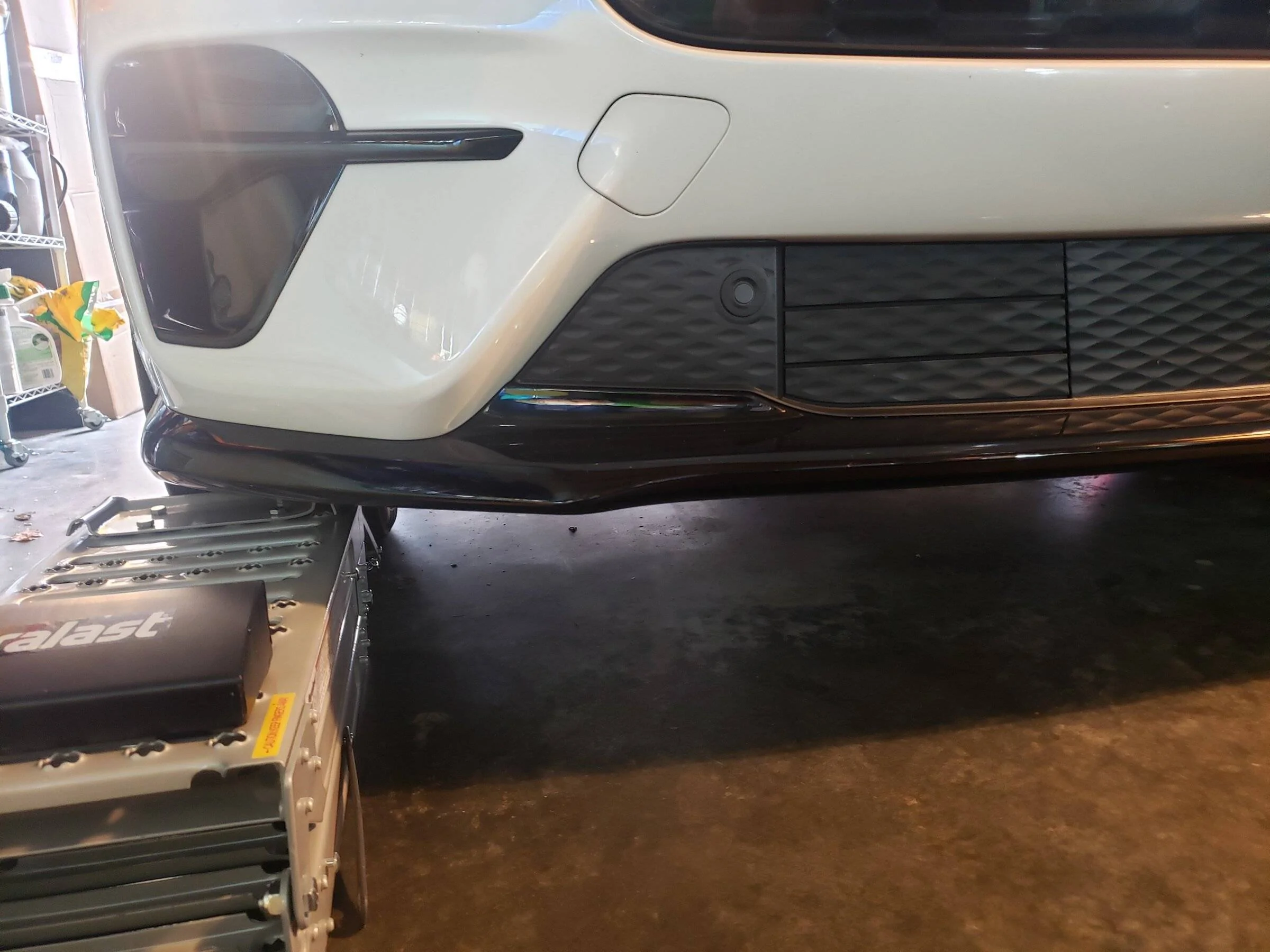 Ford Mustang Mach-E Ramps for working under a GT 20211211_142410