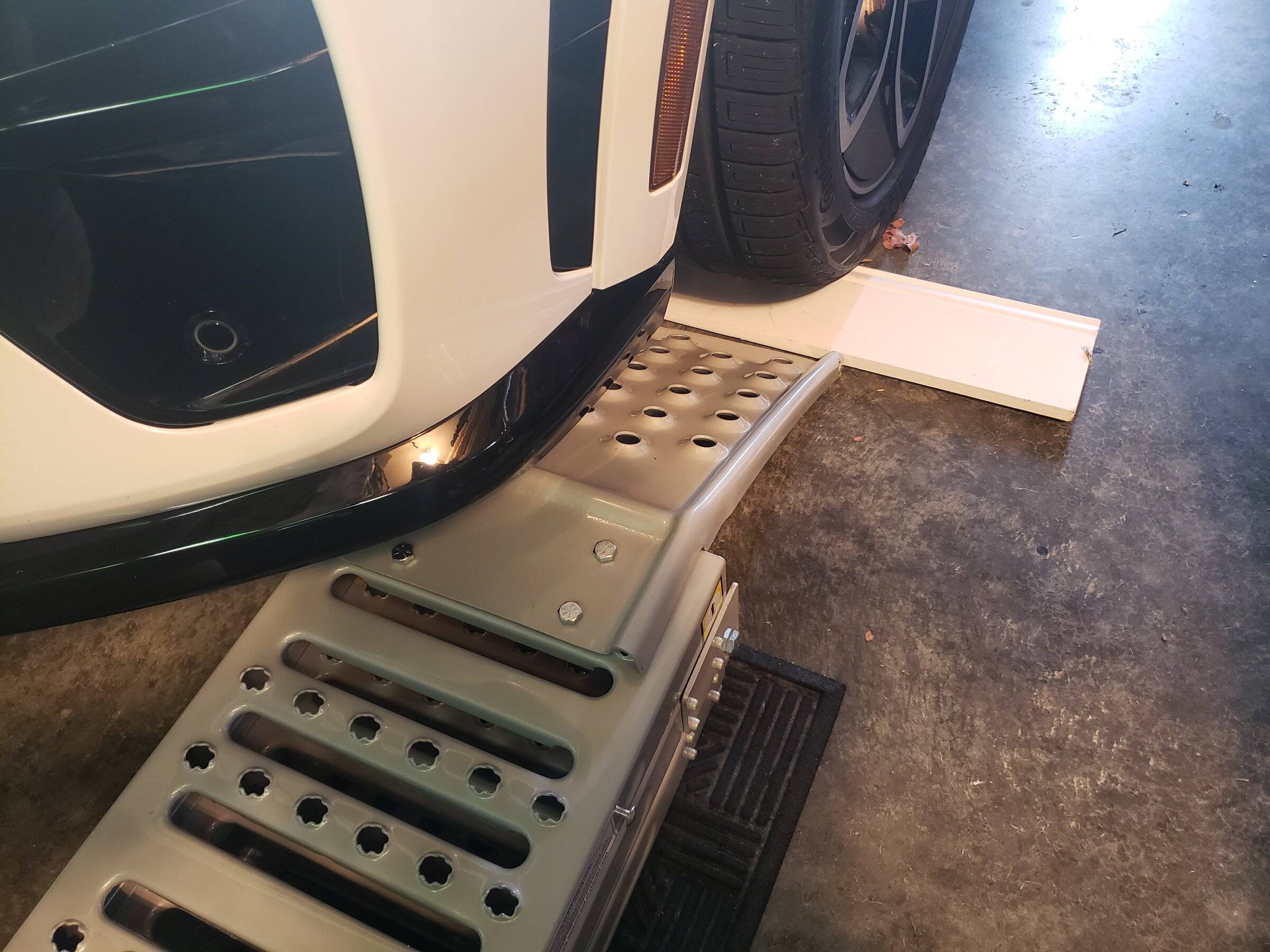 Ford Mustang Mach-E Ramps for working under a GT 20211211_142841