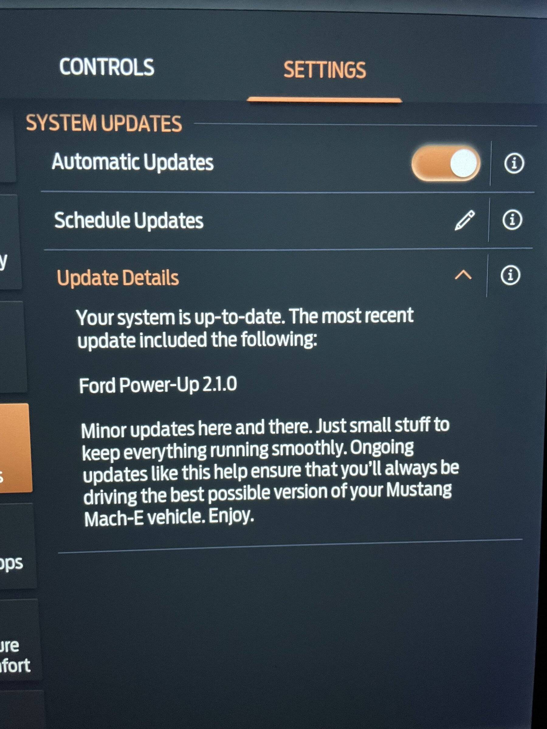 Ford Mustang Mach-E OTA Power-Up 2.1.0 is out 1639442621888