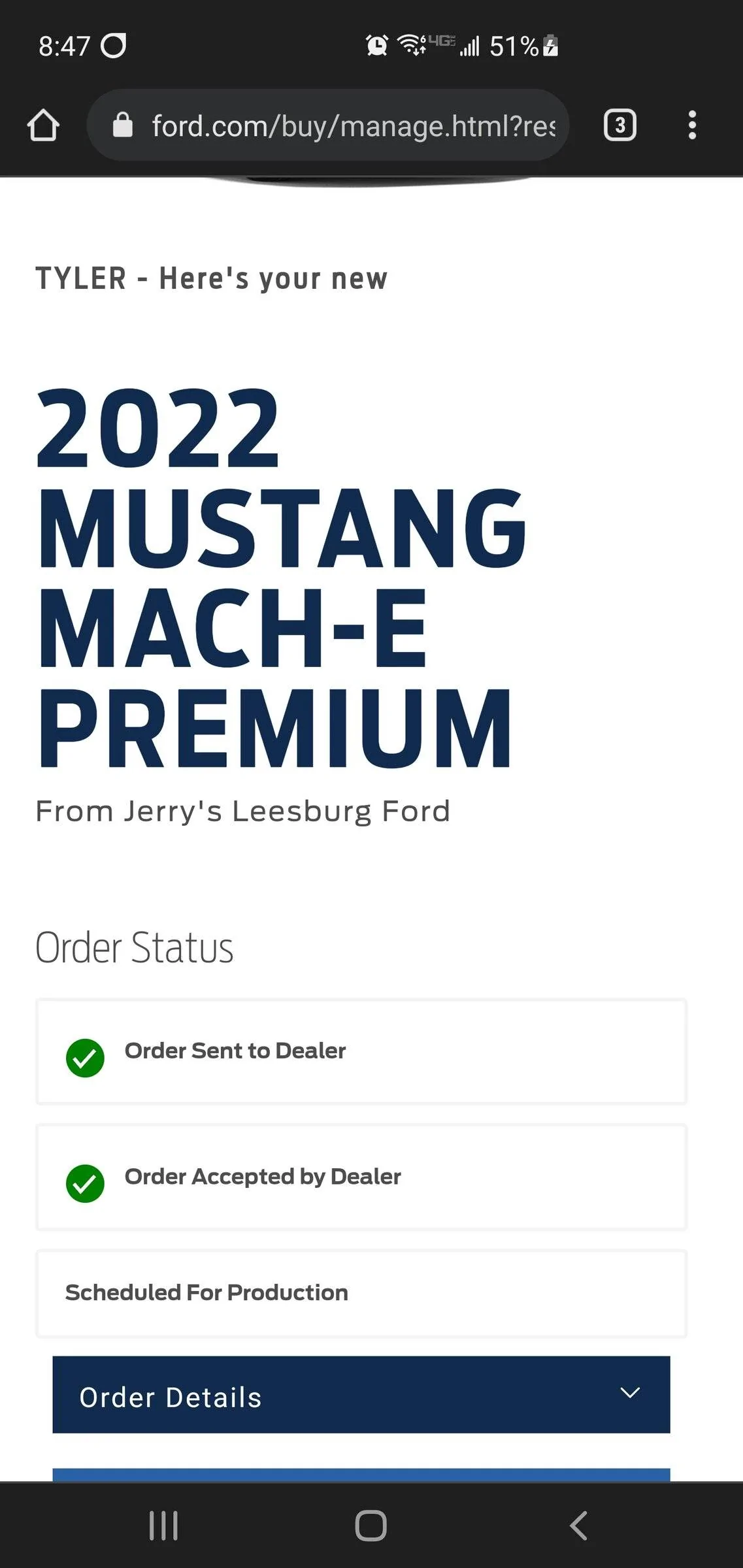 Ford Mustang Mach-E Order + wait time gripe/complaint/vent Screenshot_20211213-204718_Chrom