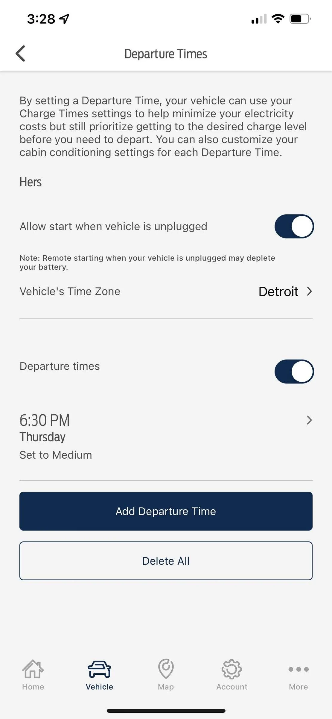 Ford Mustang Mach-E Does anyone know how to change the time zone in the Ford Pass App IMG_0161