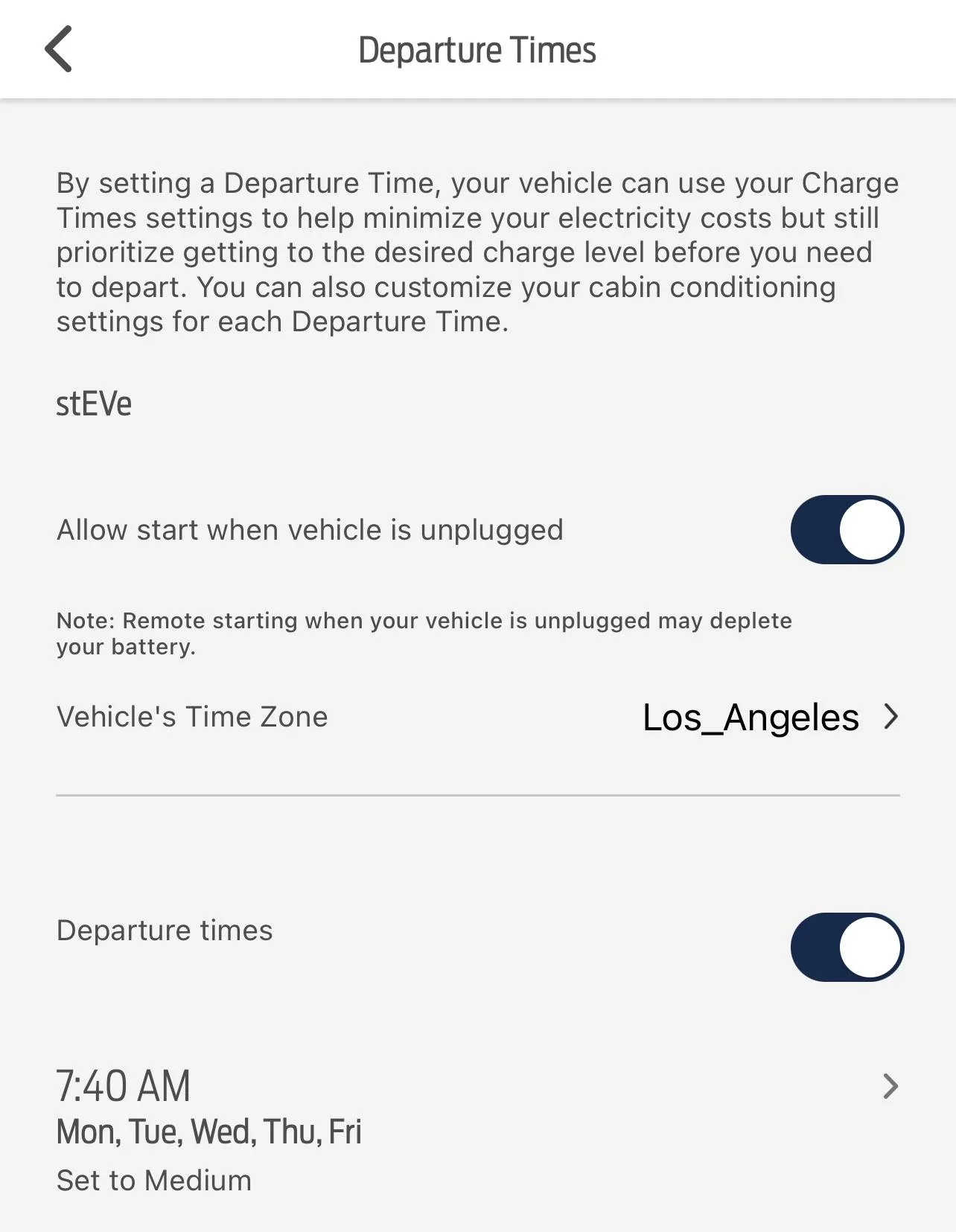 Ford Mustang Mach-E Does anyone know how to change the time zone in the Ford Pass App D15EFD6A-62E6-4447-B003-CA695CE20AF9