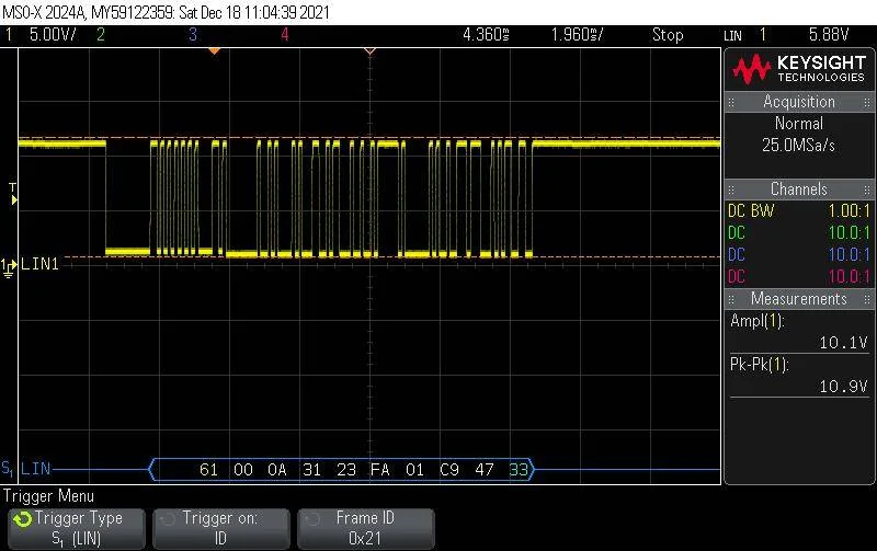 Ford Mustang Mach-E Looking at MME LIN BUS - 12V BMS Intelligent Battery Sensor 3