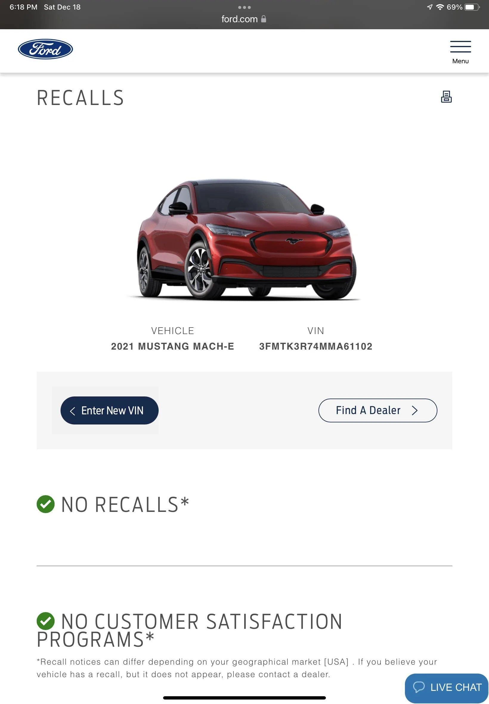 Ford Mustang Mach-E Recall / Stop Sale / Delivery Hold - Mach-E produced from Oct 5 - Nov 18 [Rear Seat Belt Anchor Repair] A3F47BE1-1D8C-48BE-853E-5E63D604E242