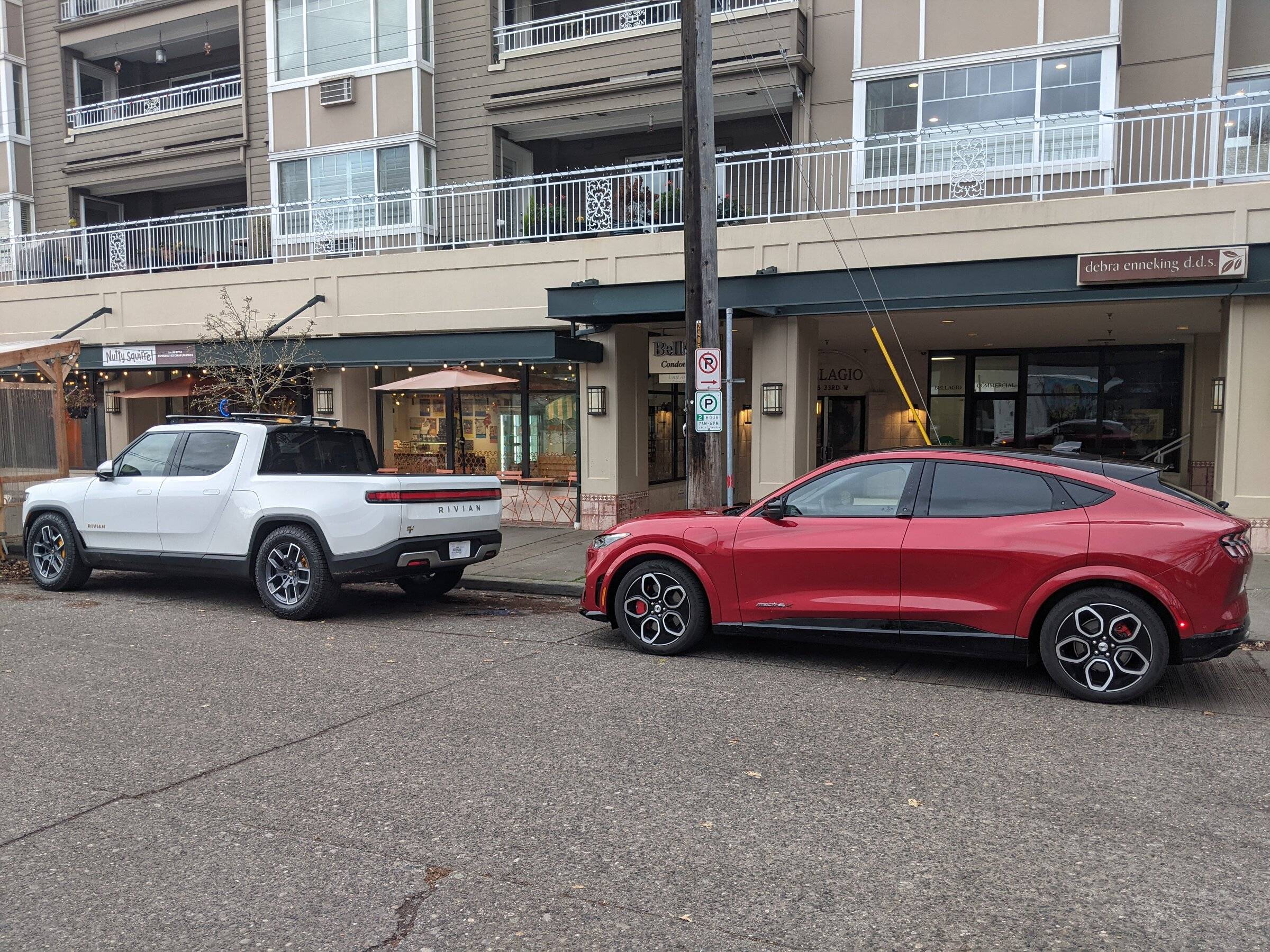 Ford Mustang Mach-E Mach-E GT vs. Rivian PXL_20211223_225246802