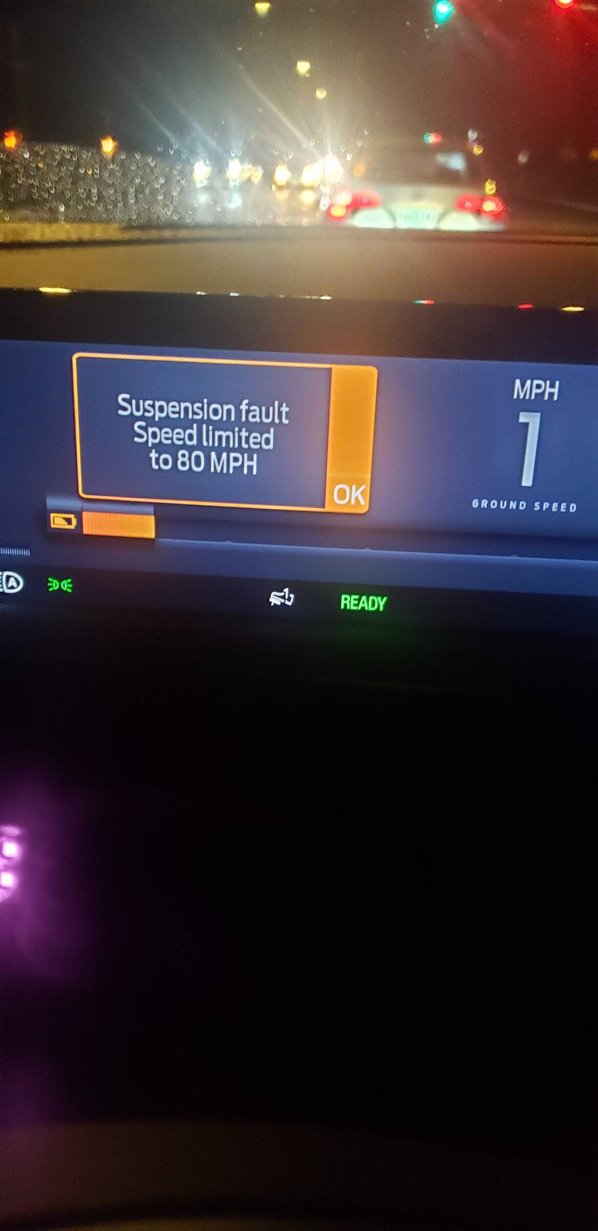 Ford Mustang Mach-E Suspension Fault Detected and other issues 20211222_180242