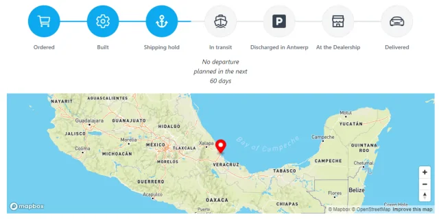 Ford Mustang Mach-E WhereIsMyMME - Order/Shipping Tracker for EU whereis