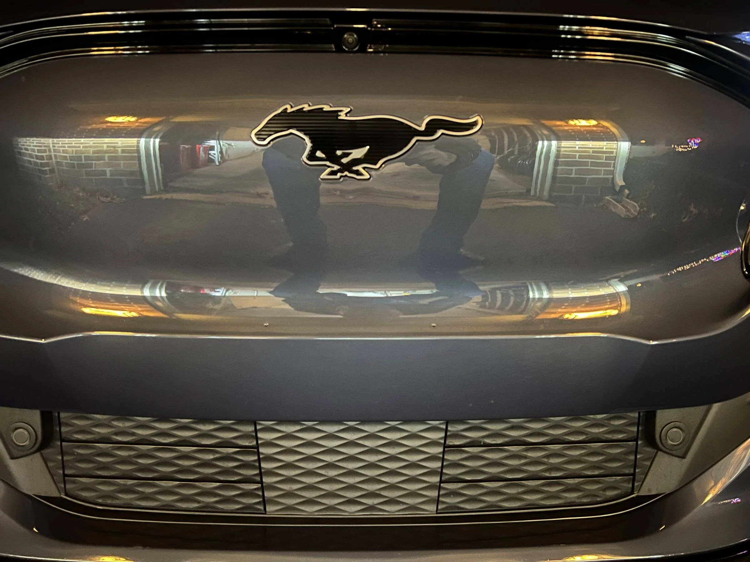 Ford Mustang Mach-E Significance of hash marks around the grille? C9469566-D929-4AF4-B680-218AA9F3D0FC