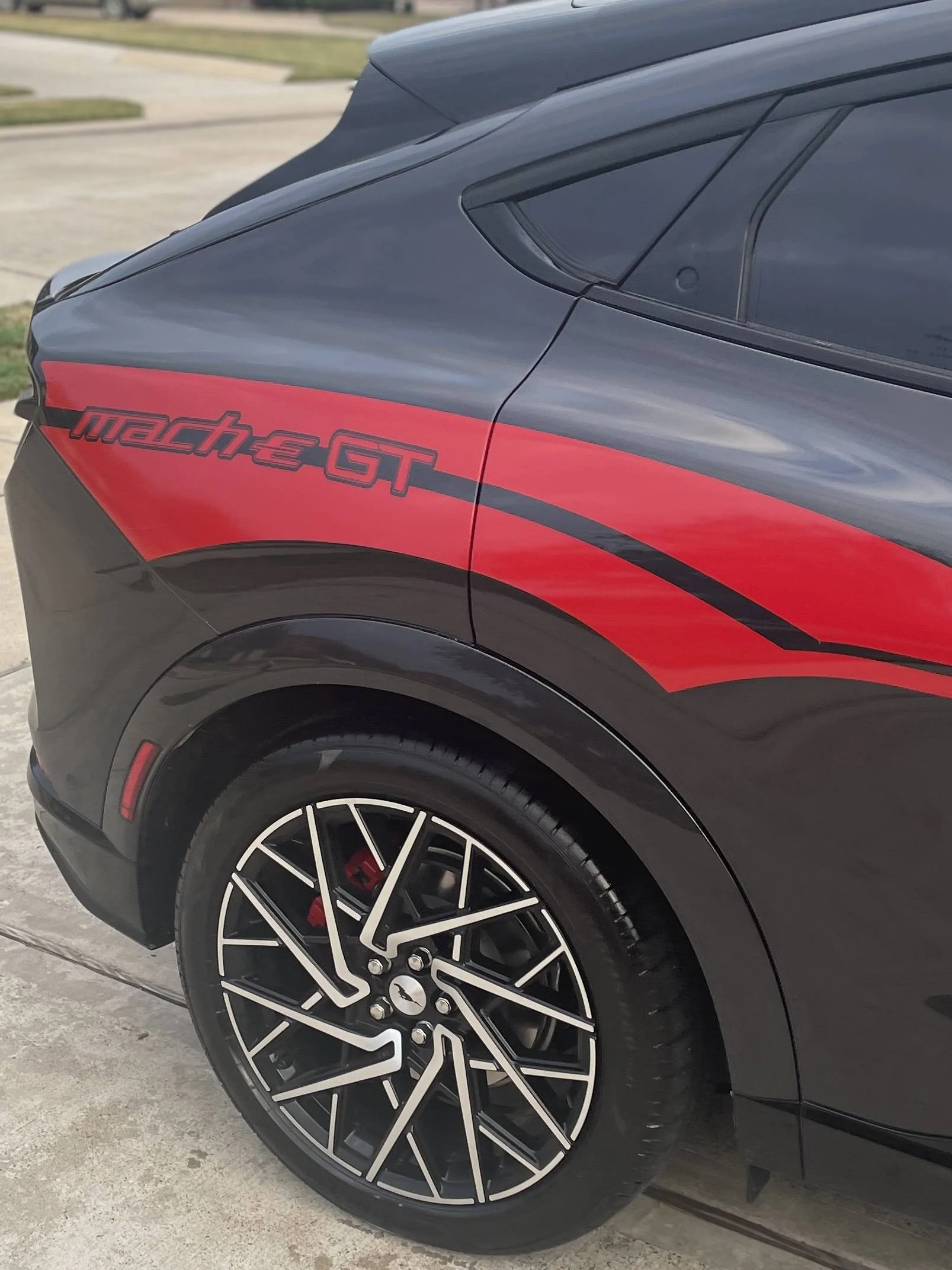 Ford Mustang Mach-E New GT Performance with Shelby Style Racing Stripes; PPF; and Ceramic Coating 2C46613E-B8CF-4BA2-BC7B-64322D1EAB4B