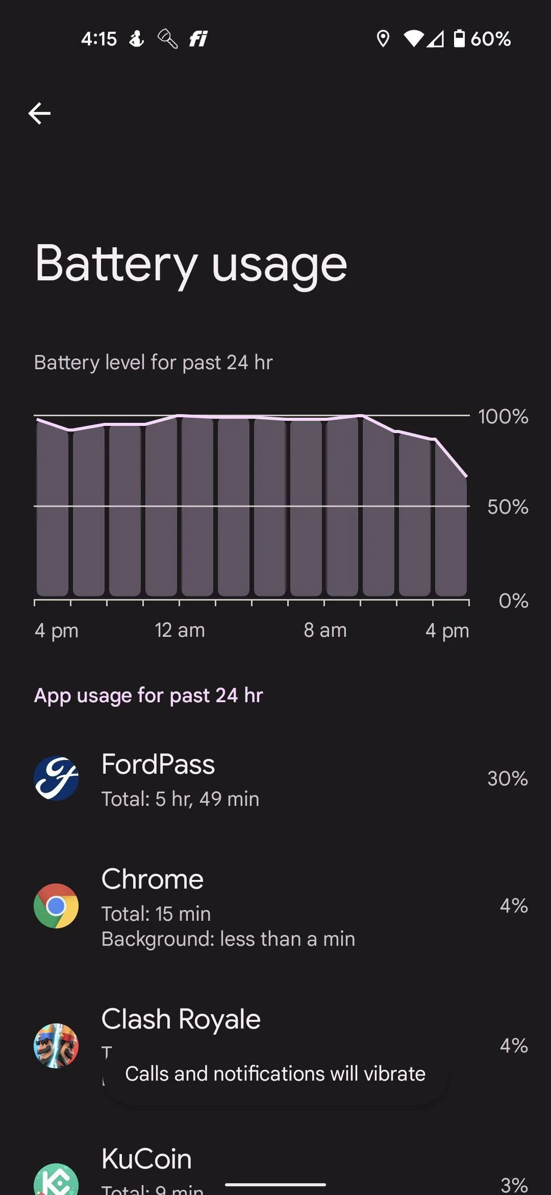 Ford Mustang Mach-E Fordpass Android power drain -maddenly inconsistent Screenshot_20211230-161553