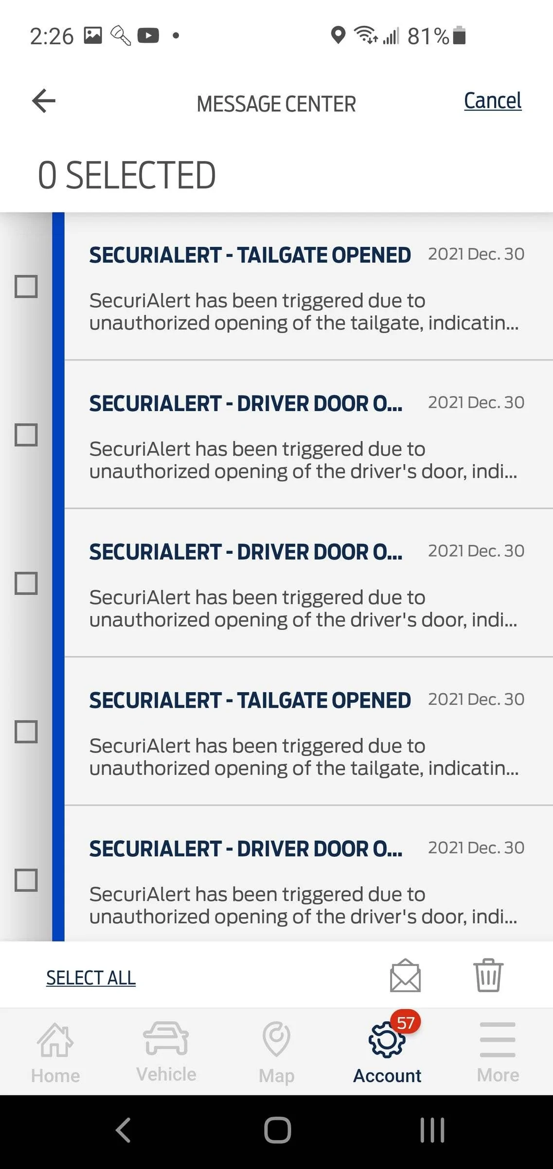 Ford Mustang Mach-E Anyone know how to clear Fordpass Vehicle Alerts? Screenshot_20220101-142623_FordPass