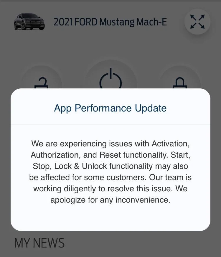 Ford Mustang Mach-E Ford Pass down? (1/4 AM) HeadsU