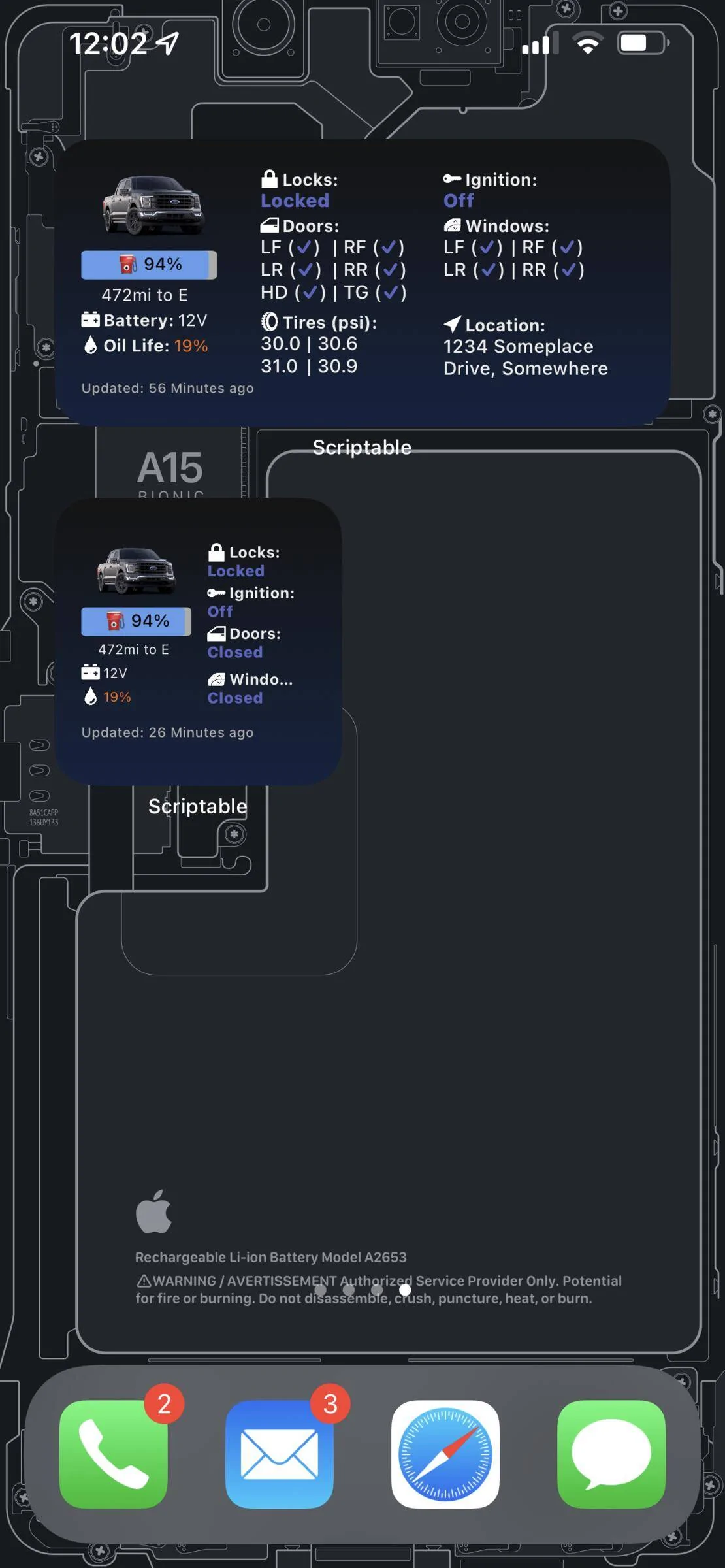 Ford Mustang Mach-E ? Scriptable FordPass Widget (iOS, iPad, MacOS) IMG_0434