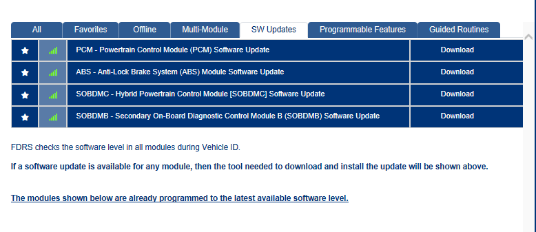 Ford Mustang Mach-E New software updates in FDRS Capture.PNG