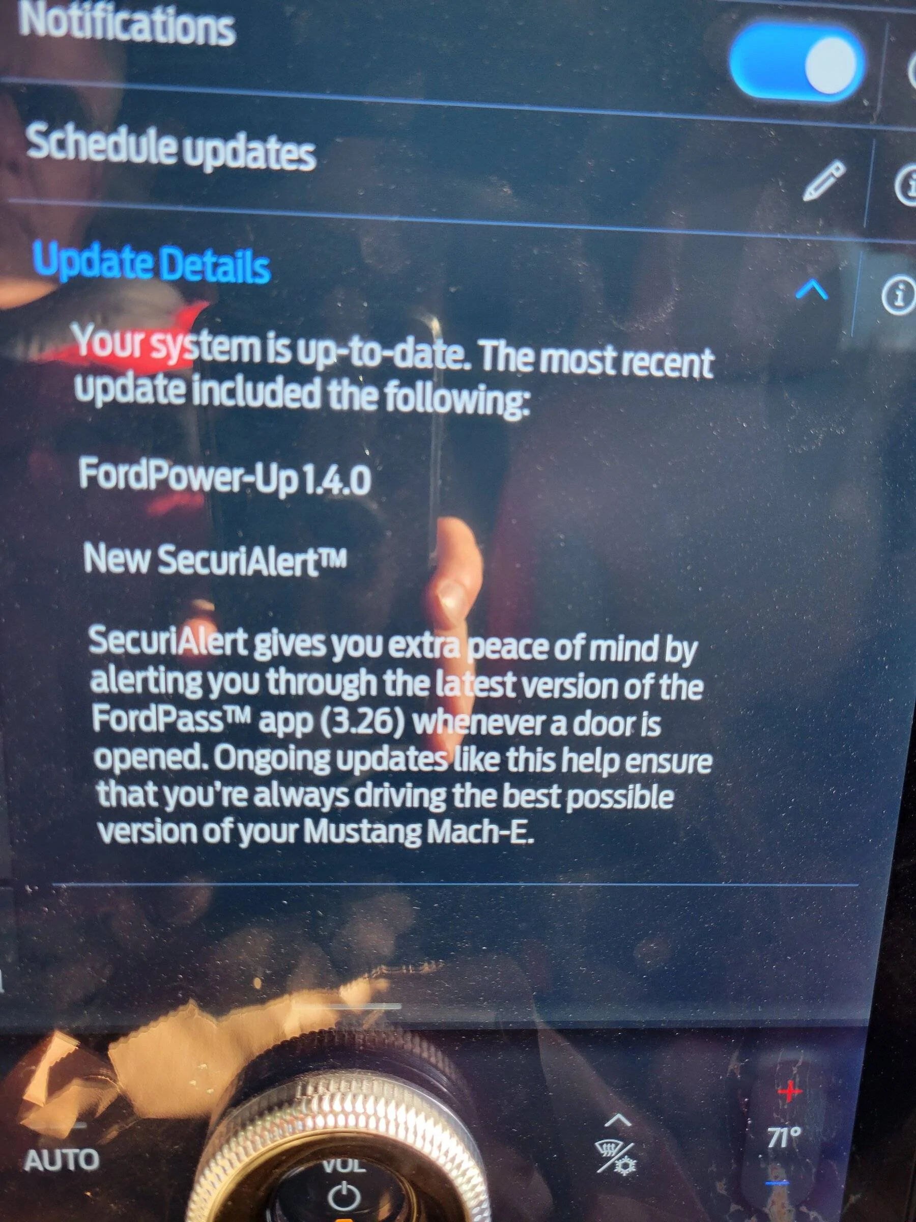 Ford Mustang Mach-E OTA Power Up 2.3.0 Is out 20220111_094204