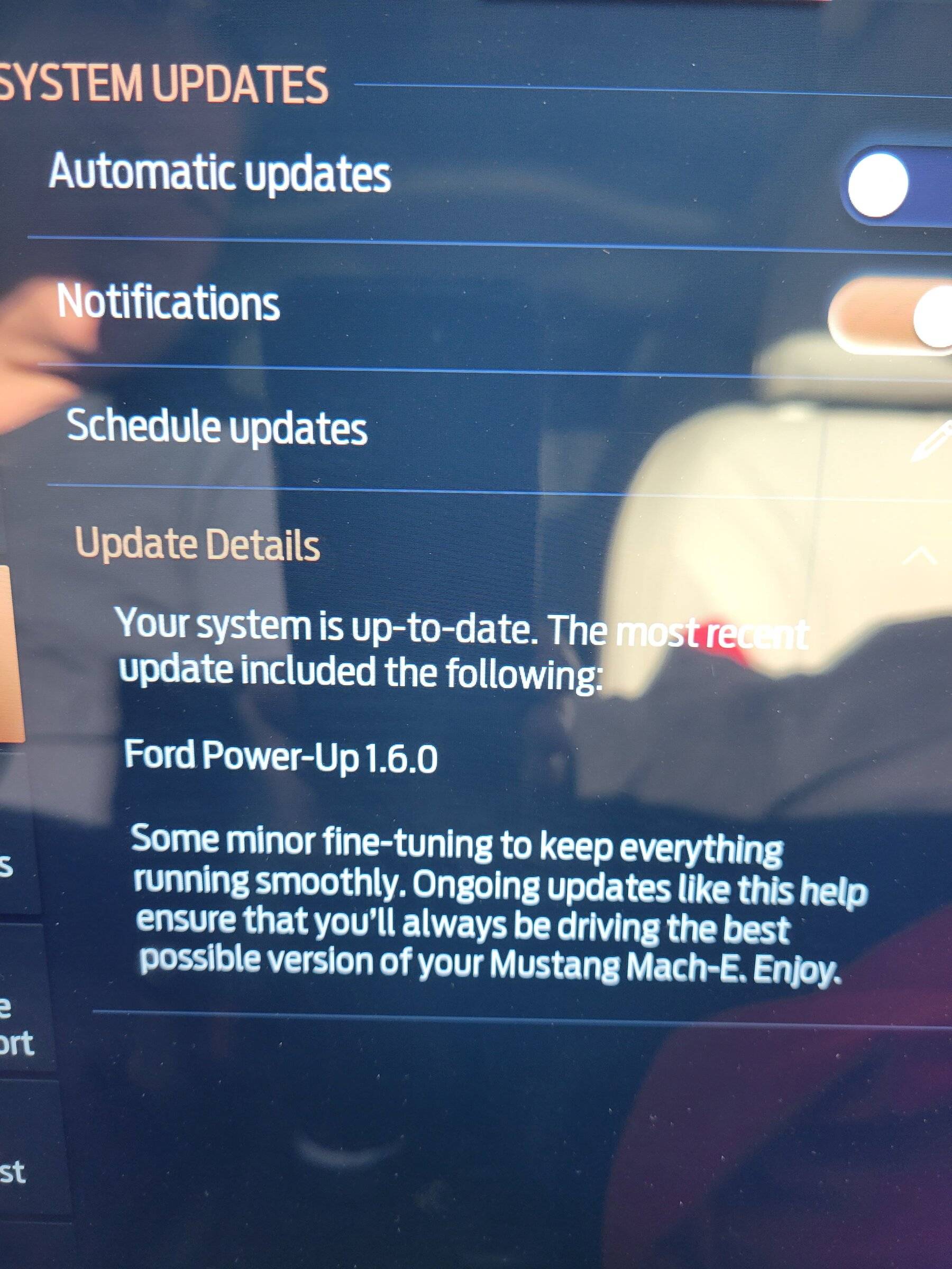 Ford Mustang Mach-E OTA Power Up 2.3.0 Is out 20220112_102236