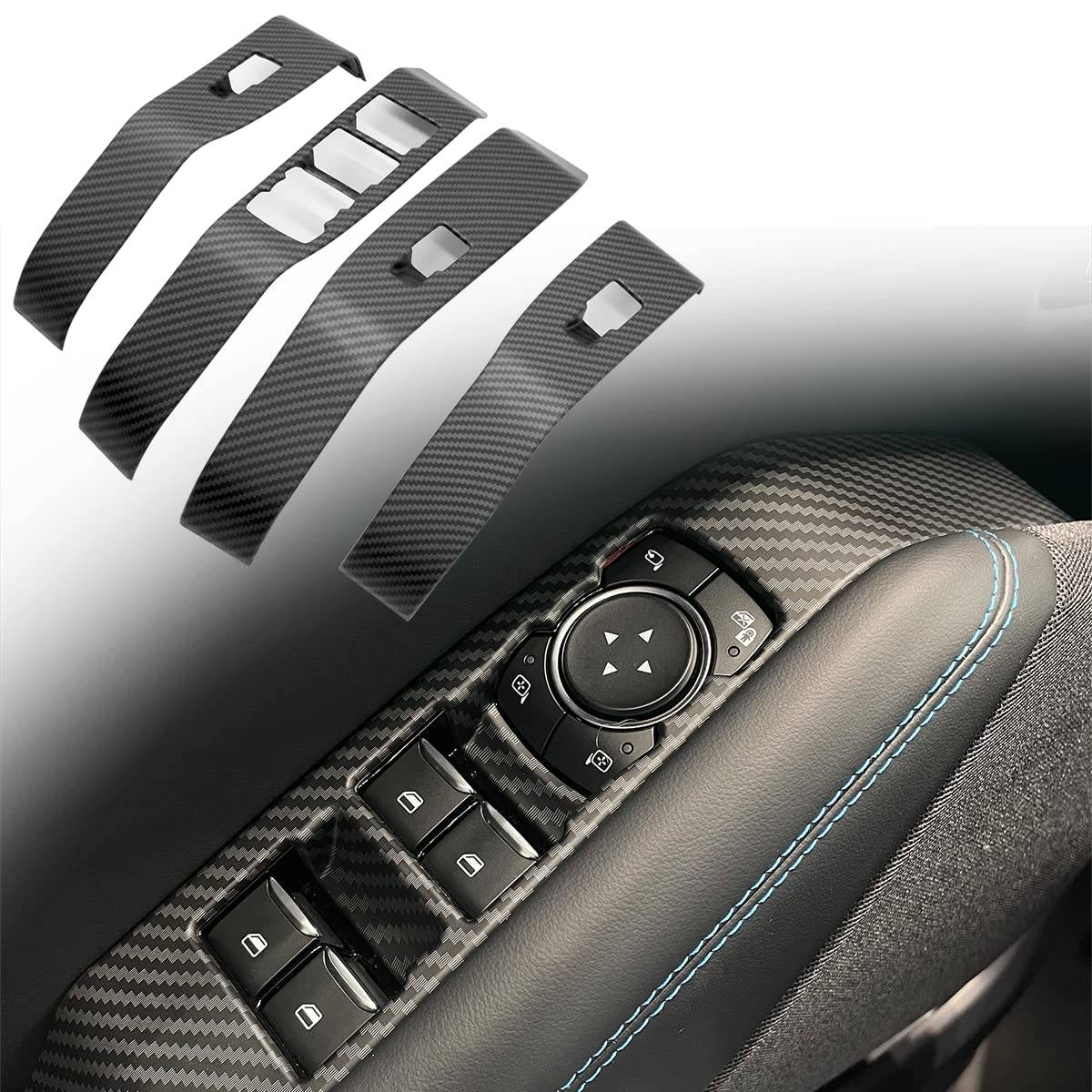 Ford Mustang Mach-E AOSK Mach E Window Button Cover 71cGXNxVr-L._SL1200_