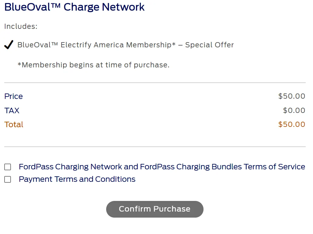 Ford Mustang Mach-E BlueOval Charge Network Upgrade Available (to BlueOval Electrify America Membership) 1642106741476