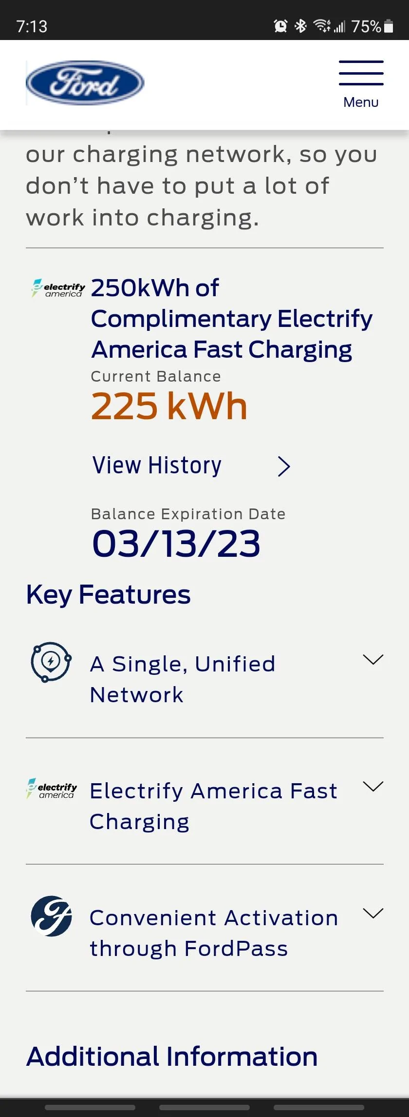 Ford Mustang Mach-E BlueOval Charge Network Upgrade Available (to BlueOval Electrify America Membership) Screenshot_20220113-191341_Chrom