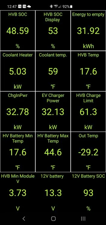 Ford Mustang Mach-E Battery Coolant/Heat strategy needs work! -30 with Preheat Mid Charg