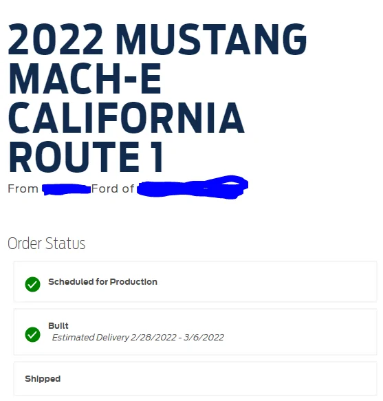 Ford Mustang Mach-E 01/03/22 Build Week Chat 1642435978329