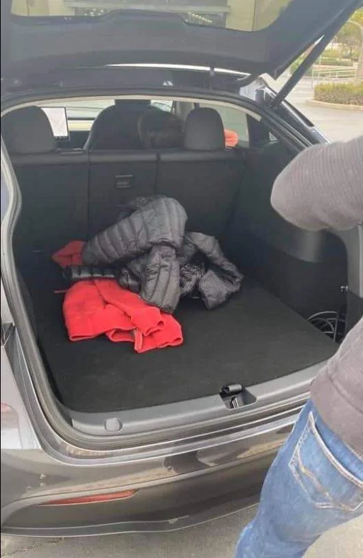 Ford Mustang Mach-E Trunk space side by side compare with Model Y and Mach E Tesla-Model-Y-trunk