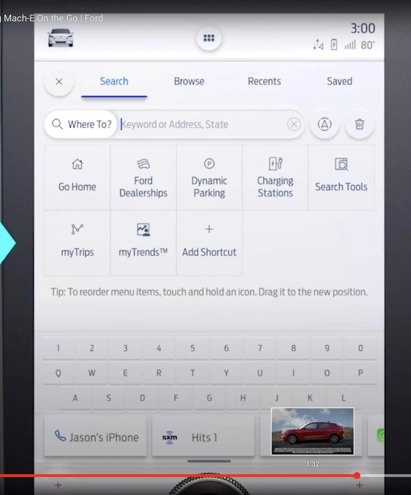 Ford Mustang Mach-E Charging Basics: How to Charge Your Mustang Mach-E Video from Ford Sync 4a navigation options