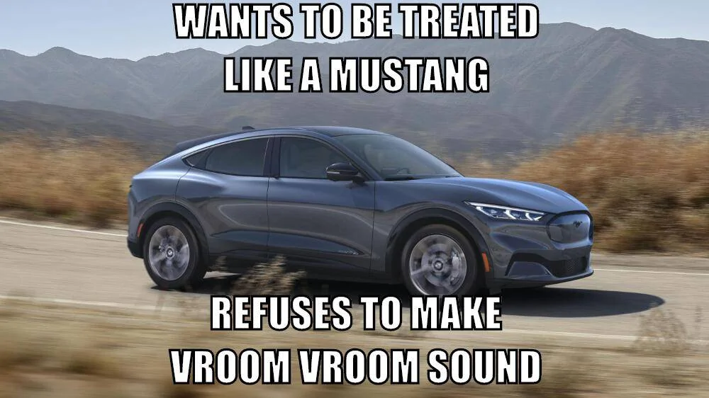 Ford Mustang Mach-E The “Not a Mustang” Crowd on Instagram classic-meme-impact