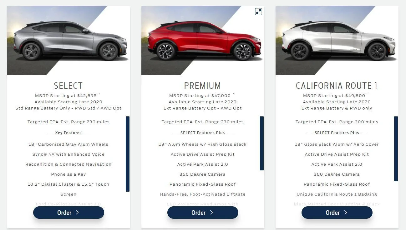 Ford Mustang Mach-E BREAKING: 2021 Mach-E Mustang Price Reduced on All Models Except GT! 1601386528127
