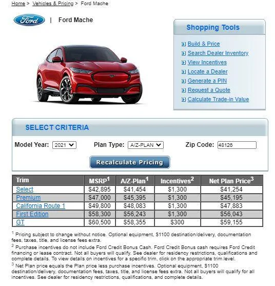 Ford Mustang Mach-E BREAKING: 2021 Mach-E Mustang Price Reduced on All Models Except GT! 1601407839433