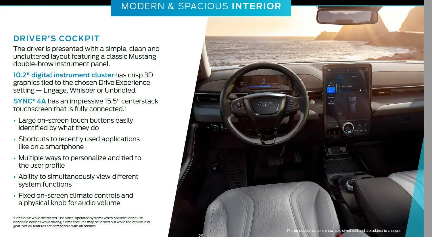 Ford Mustang Mach-E What will be shown on the driver display? 1601830084655