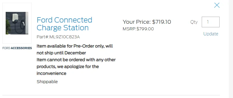 Ford Mustang Mach-E Ford Charging Station Now Available on Fordparts.com 1602267600864