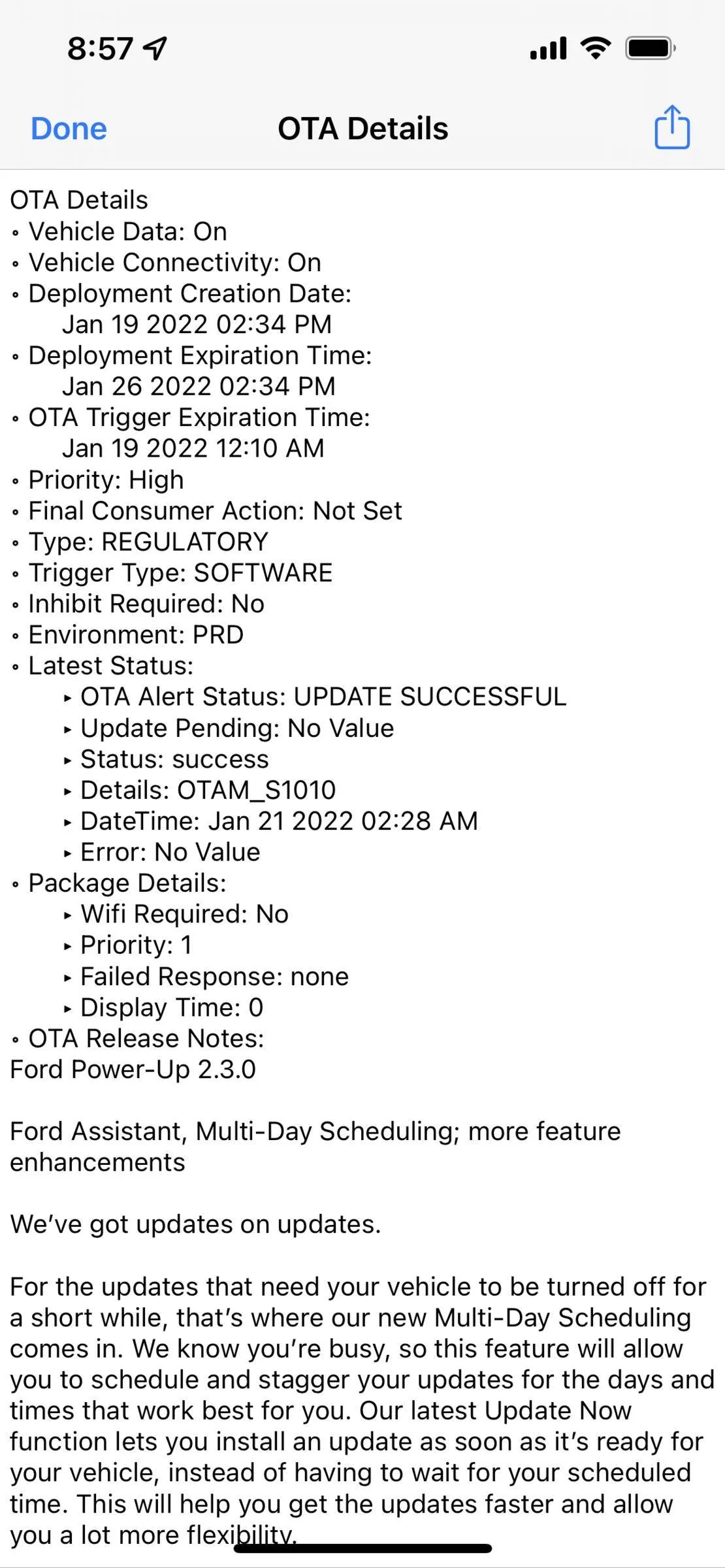 Ford Mustang Mach-E OTA Power Up 2.3.0 Is out 89EDFA4A-00CF-412E-B9F4-36D11EE0EC5B
