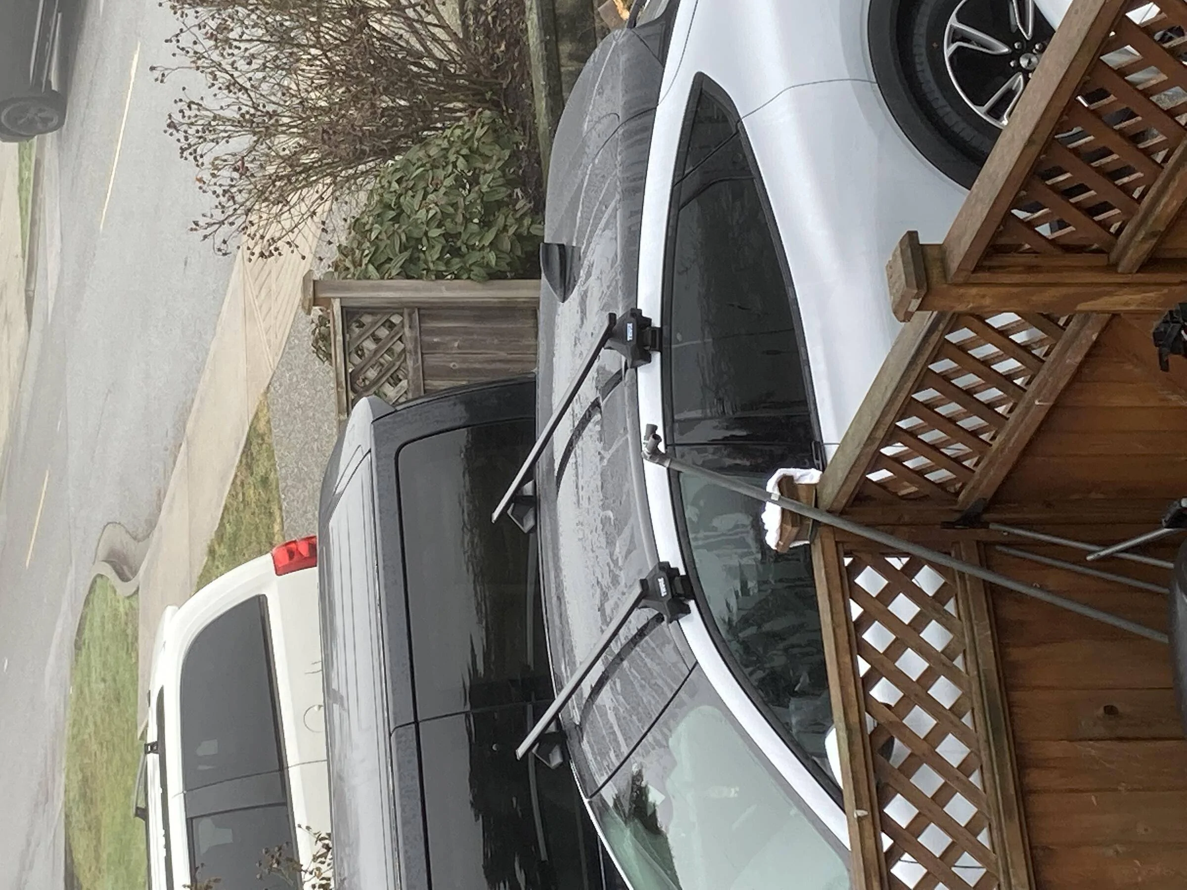 Ford Mustang Mach-E Share Thule Roof Rack install photos - followed the instructions, seems further to front of car than expected? tempImagexVbe2L