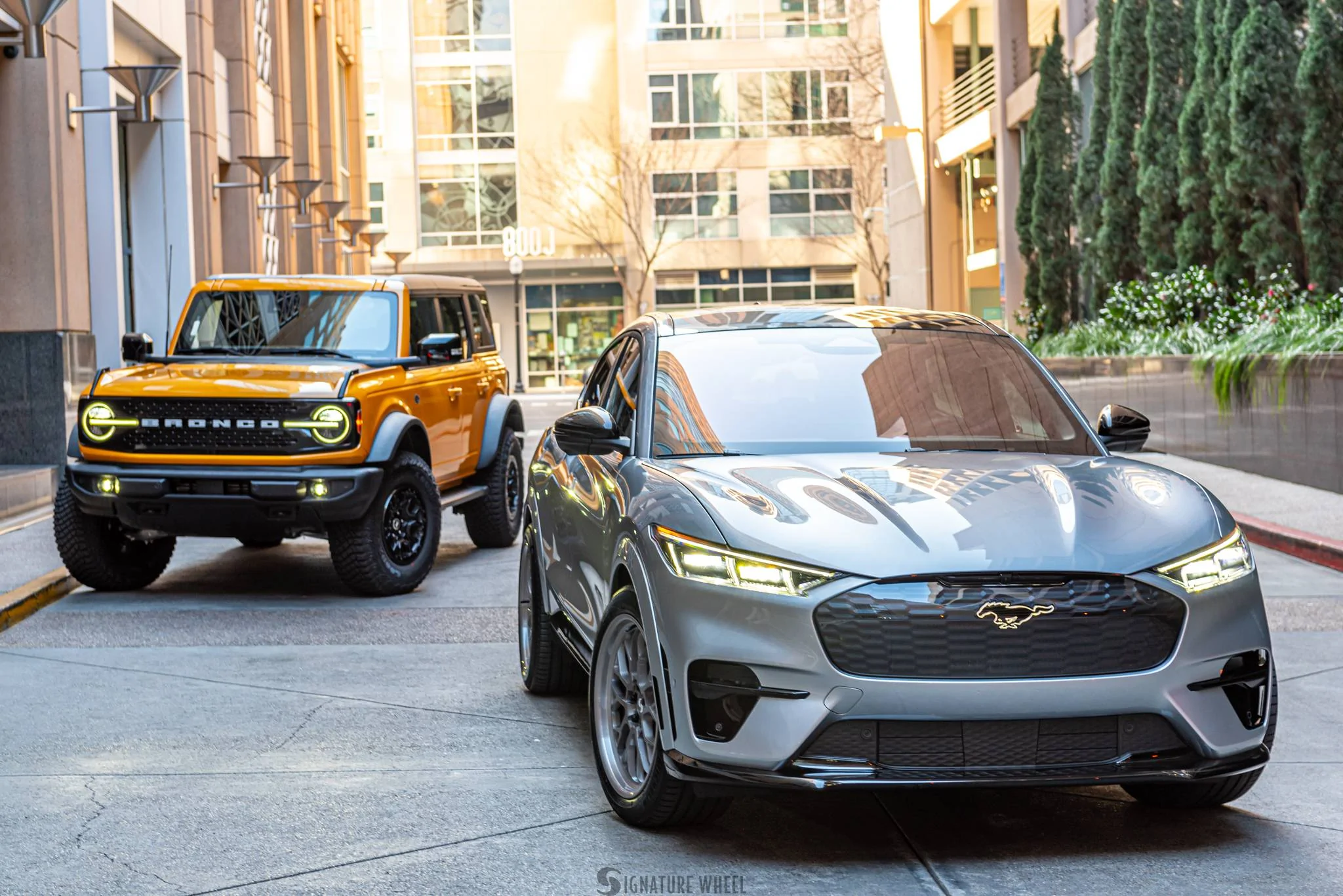 Ford Mustang Mach-E Don't Tell My ICE Friends... Modified Mach-E + Bronco Photoshoot SV602 Mach E Brushed Titanium-17